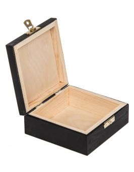 Pudełko 12x12cm z grawerem - czarne