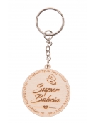 Breloczek drewniawny - Super Babcia