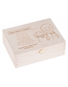 Pudełko drewniane na herbatę 6 dla Babci i Dziadka, grawer