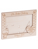 Drewniana ramka na zdjęcie dla Babci, grawer