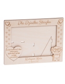 Drewniana Ramka na zdjęcie dla Dziadka, grawer