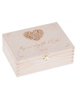 Walentynkowe pudełko 22x16cm z grawerem
