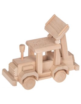 Buldożer - drewniana zabawka