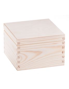 Drewniane pudełko 16x16x10,5cm