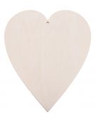 Drewniane serce 14,5x17 cm