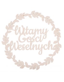 Wianek - Witamy Gości Weselnych - 55cm