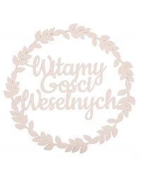 Wianek - Witamy Gości Weselnych - 55cm