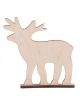 Drewniany Renifer na podstawce - ŚREDNI