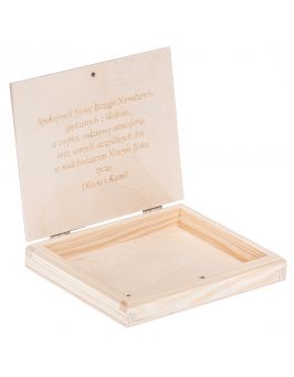 Pudełko drewniane prezent pod choinke ŚWIĘTA