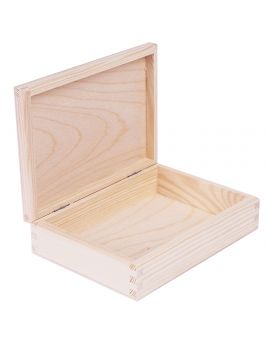 Drewniane pudełko pojemnik 17x12 cm