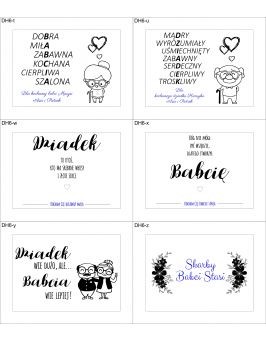 Pudełko na herbatę DZIEŃ BABCI I DZIADKA prezent