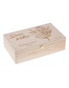 Herbaciarka drewniana 8 Dzień Kobiet, grawer