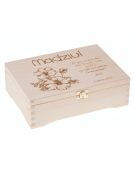 Drewniane pudełko choco 2 Dzień Kobiet, grawer