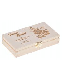 Pudełko drewniane (Dolar) Dzień Kobiet, grawer