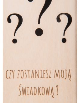 Skrzynka na wino dla Świadkowej